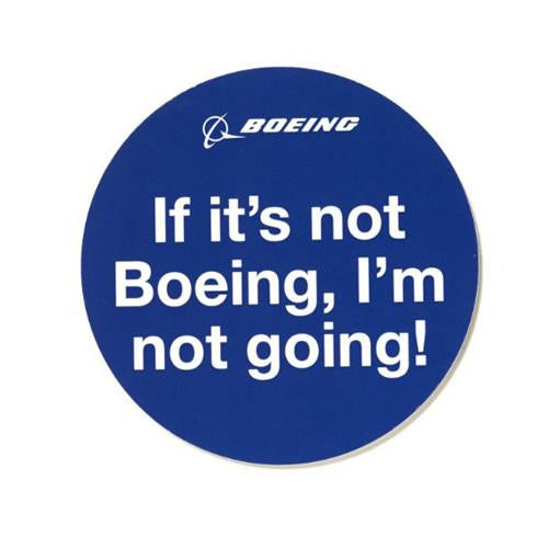 Sticker (Pegatina) Boeing I´m Not Going